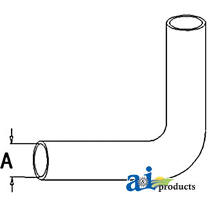 UW4459   Upper Hose---Replaces 155613A